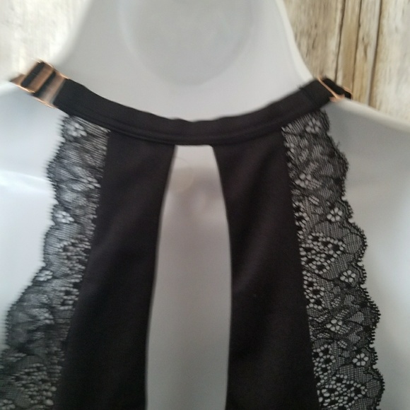 VICTORIA'S SECRET PINK BLACK 36D PADDED PUSHUP BRA - Picture 4 of 6